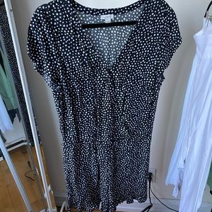 Black and White Polka-Dot Romper